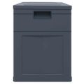 vidaXL Záhradný úložný box čierny 320 l
