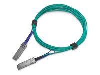 Kábel na priame pripojenie 100GBase - QSFP do QSFP - 5 m - 5 m - optické vlákno - neobsahuje halogén, aktívny