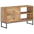 vidaXL TV stolík z recyklovaného teakového dreva 90x30x55 cm