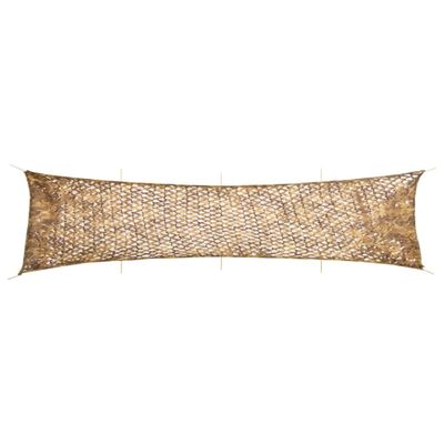 vidaXL Maskovacia sieť s úložným vreckom 809x207 cm piesková
