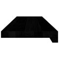 vidaXL Okenný parapet 2 ks hnedočierná 80x20x2 cm dubový masív