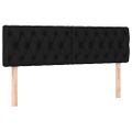 vidaXL Posteľný rám boxspring s matracom čierny 140x200 cm látka