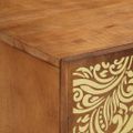 vidaXL TV skrinka Medová hnedá 105 x 33 x 46 cm Masívne mango drevo