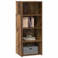 vidaXL Highboard Staré drevo 50 x 41 x 124 cm Kompozitné drevo