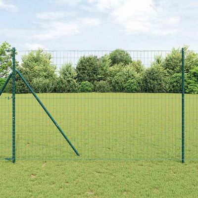 vidaXL Euro plot Zelená 1,6 x 10 m Železo potiahnuté PVC