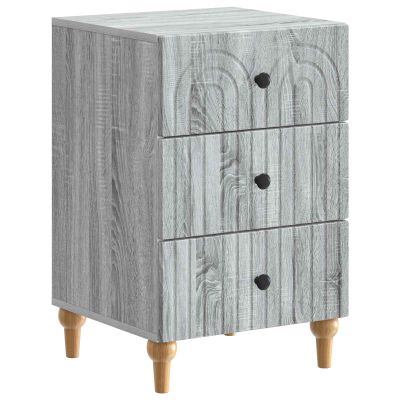 vidaXL Nočný stolík Sivá sonoma 43x 41 x 66,5 cm Kompozitné drevo