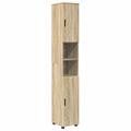 vidaXL Sada kúpeľňového nábytku 4 ks Sonoma dub 35 x 30 x 192 cm