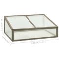 vidaXL Skleník 100x65x40 cm jedľové drevo
