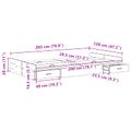 vidaXL Rám postele s úložným prostorem Remeselný dub 120 x 200 cm