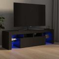 vidaXL TV skrinka s LED svetlami, sivá 140x36,5x40 cm