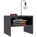 vidaXL Nočné stolíky 2 ks sivé 40x30x30 cm drevotrieska