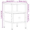 vidaXL Nočné stolíky 2 ks staré drevo 34x36x50 cm kompozitné drevo