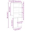 vidaXL Vysoká skrinka biela 70x35x180 cm kompozitné drevo