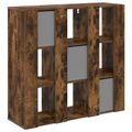vidaXL Servírovacia skriňa Dymová dub 88,5 x 29 x 84,5 cm