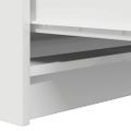 vidaXL Komoda biela 37,5x35x76 cm spracované drevo