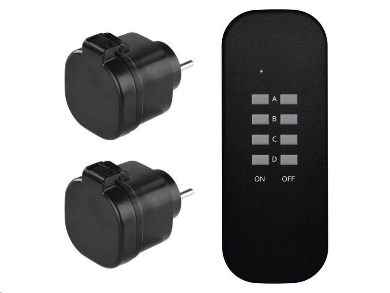EMOS P0067 Diaľkové ovládané bezdrôtové zásuvky sada 2+1, IP44 (3000W/13A)