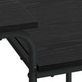 vidaXL Stôl s úložným priestorom Čierny dub 100 x 50 x 75 cm