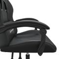 vidaXL Herná stolička čierna umelá koža