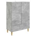 vidaXL Servírovacia skriňa so zásuvkou Betónovo sivá 66 x 34,5 x 95 cm