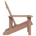 vidaXL Záhradná stolička Adirondack HDPE hnedá