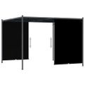 vidaXL Záhradná pergola s výsuvnou strechou antracitová 3x3 m