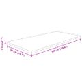vidaXL Kúpeľňová doska bledohnedá 100x50x2,5 cm ošetrený masív