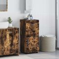 vidaXL Set kabinetov do kúpeľne TULUM Dymová dub 37 x 31,5 x 82 cm