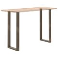 vidaXL Nohy barového stola v tvare U, 2 ks, prírodná oceľ, 40 x (110-111) cm, oceľ