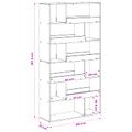 vidaXL Police na knihy 100 x 33 x 156,5 cm Kompozitné drevo Čierny dub