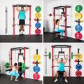 Multifunkčný posilňovací stojan - Power Rack HMS KLT22 červený