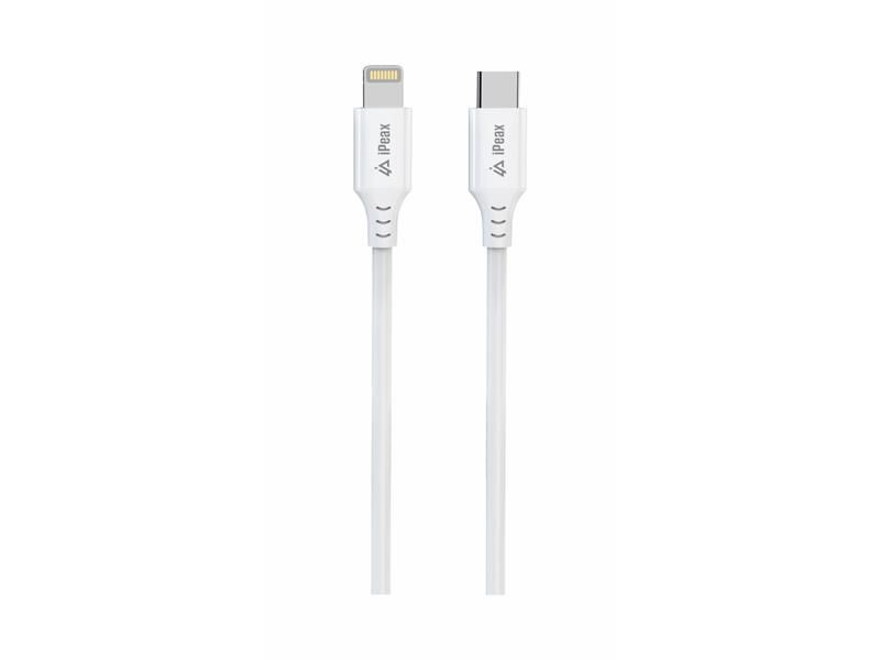 Kábel iPEAX 90010111 USB-C/Lightning 1 m biely