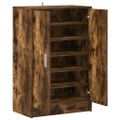 vidaXL Botník dymový dub 60x35x92 cm spracované drevo