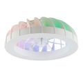 Modee LED okrúhle stropné svietidlo 30W RGB+3CCT 540mm, ventilátor, ovládač (ML-CLRGB-3CCT30W-F2W)