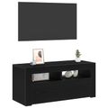 vidaXL TV skrinka 90 x 35 x 40 cm Čierny dub Kompozitné drevo