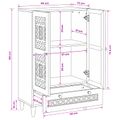 vidaXL Highboard 60 x 33 x 100 cm Masívne mango drevo