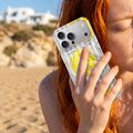 Módne letné puzdro pre iPhone 12 / 12 Pro 6,1" citrónové