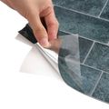 vidaXL Subway dlažba 10 ks Modrozelená 29 x 21 cm Polyuretán a PET