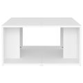 vidaXL Konferenčné stolíky 4 ks, biele 33x33x33 cm, kompozitné drevo