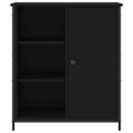 vidaXL Komoda čierna 70x30x80 cm kompozitné drevo