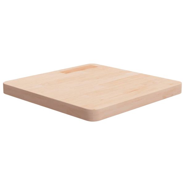 vidaXL Štvorcová stolová doska 50x50x4 cm neošetrený dubový masív