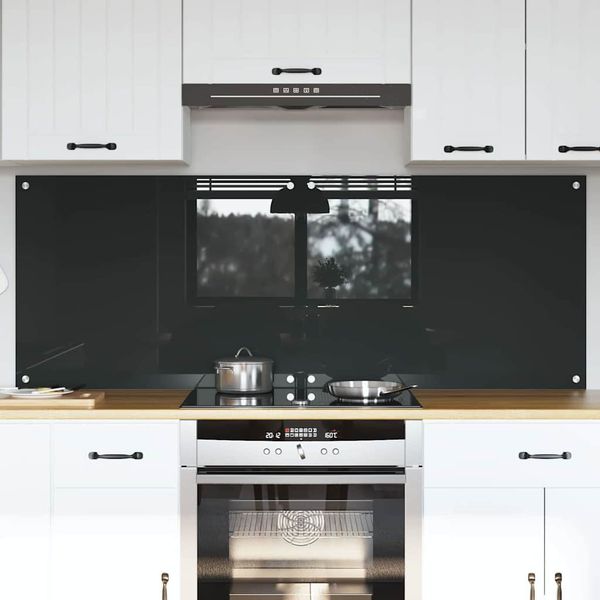 vidaXL Kuchynský obklad 2 pcs Tmavo šedá 80 x 60 cm tvrdené sklo