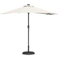 vidaXL Záhradný slnečník Piesková 294 x 150 x 223 cm Polyester a oceľ