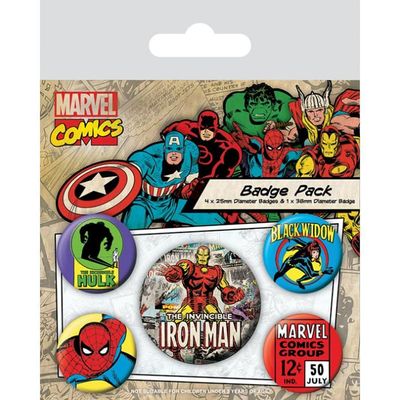 Sada plackov Marvel Comics - Iron Man, 5 ks