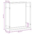 vidaXL Stojan na krbové drevo 80x28x86 cm nehrdzavejúca oceľ