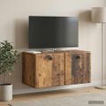 vidaXL Nástenná TV skrinka 59,5 x 31 x 30 cm Staré drevo