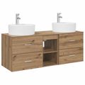 vidaXL Set kabinetov do kúpeľne 3 ks Dub artisan 49,5 x 44,5 x 65 cm
