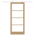 vidaXL Posuvné dvere ORKDAL 93 x 211 cm Prírodná