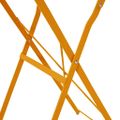 vidaXL Bistro stôl Horčicová Ø 50 x 71 cm Práškovaná oceľ