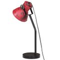 vidaXL Stolová lampa 25 W šmuhovaná červená 17x17x60 cm E27