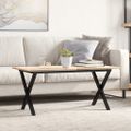 vidaXL Nohy konferenčného stolíka X-rám 70x30x43 cm oceľ